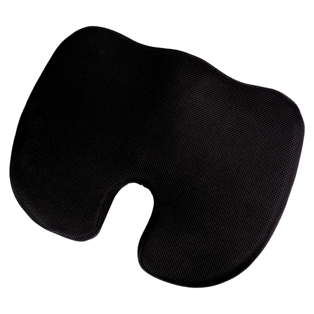 ORTHOCURE™ Orthopedic Memory Foam Coccyx Seat Cushion for Tail Bone Pain & Posture Correction