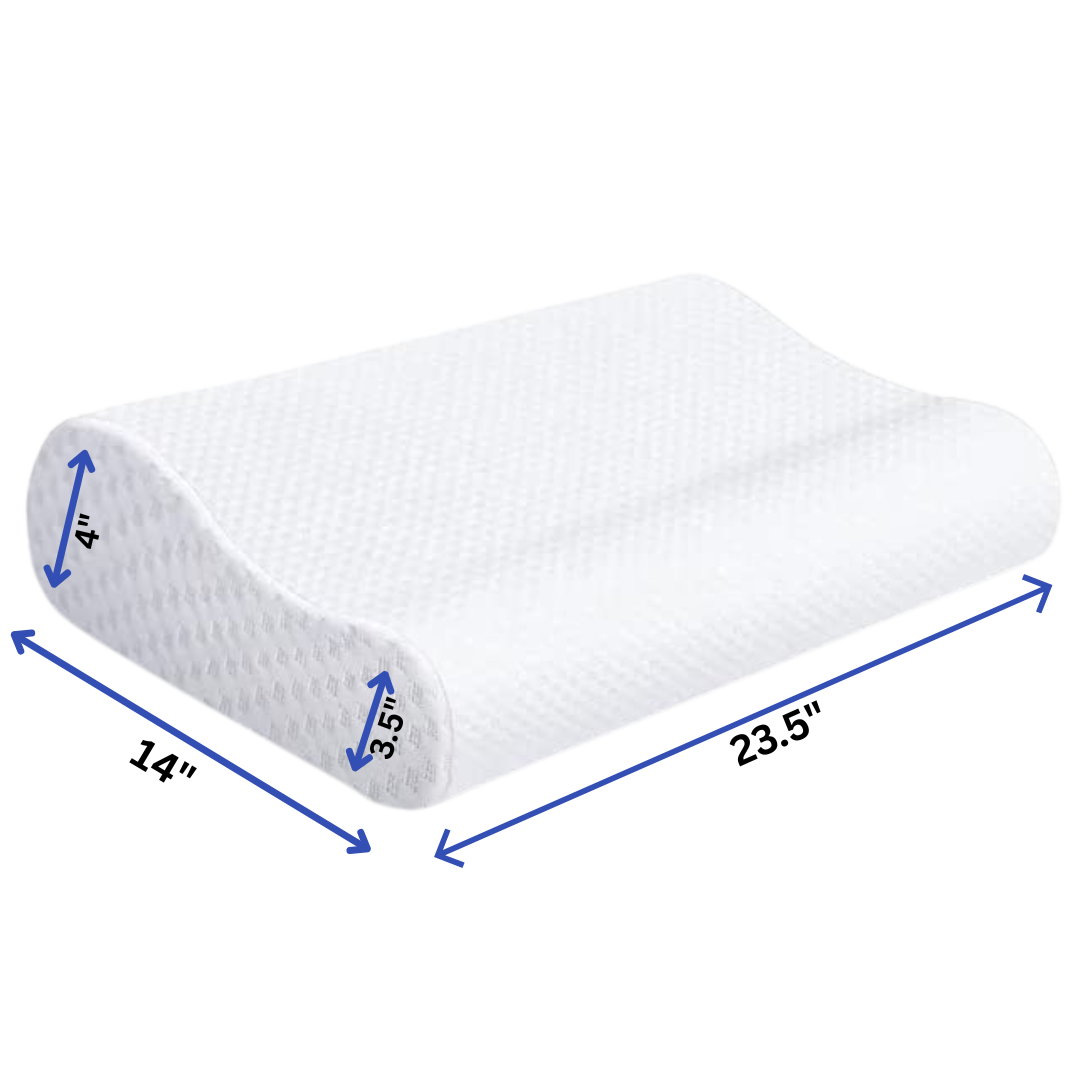 ORTHOCURE™ Contour Orthopedic Memory Foam Pillow for Cervical/ Neck Pain