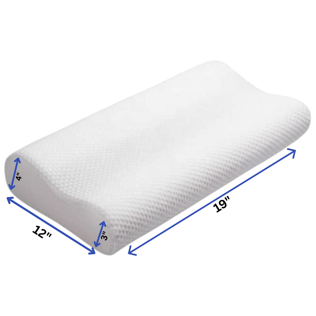 ORTHOCURE™ Contour Orthopedic Memory Foam Pillow for Cervical/ Neck Pain