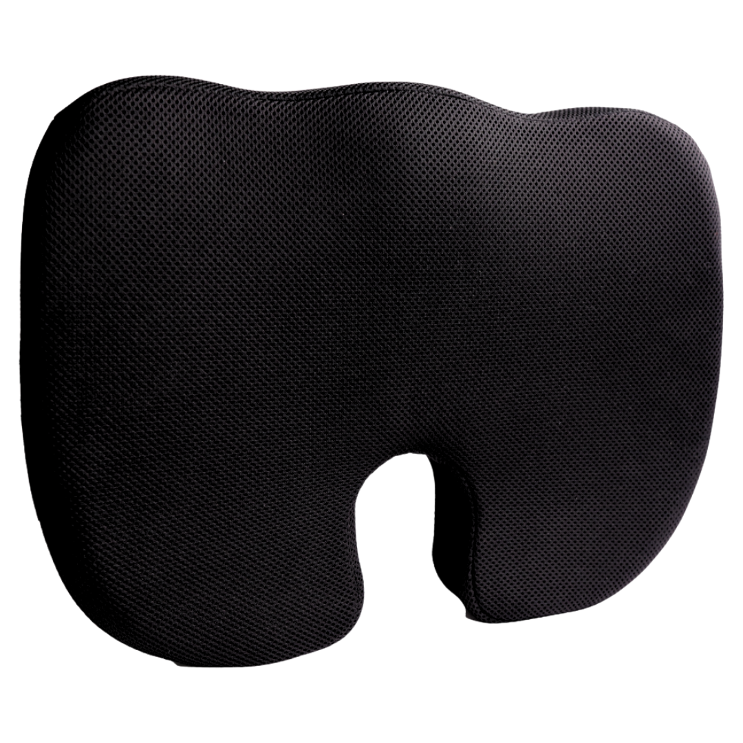 ORTHOCURE™ Orthopedic Memory Foam Coccyx Seat Cushion for Tail Bone Pain & Posture Correction