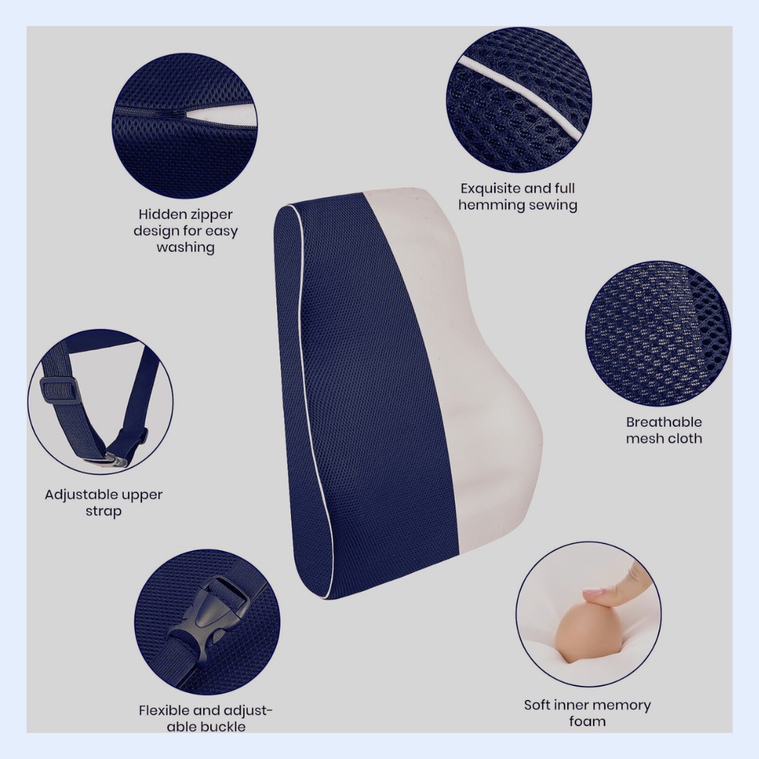 ORTHOCURE™ Lumbar Back Support for Back Pain & Posture Correction